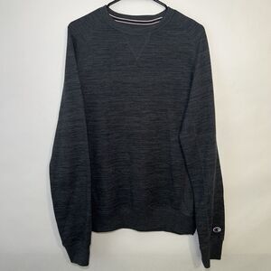 Champion Crew Neck Sweatshirt Mens Size S Small Gray Long Sleeve Sweater EUC